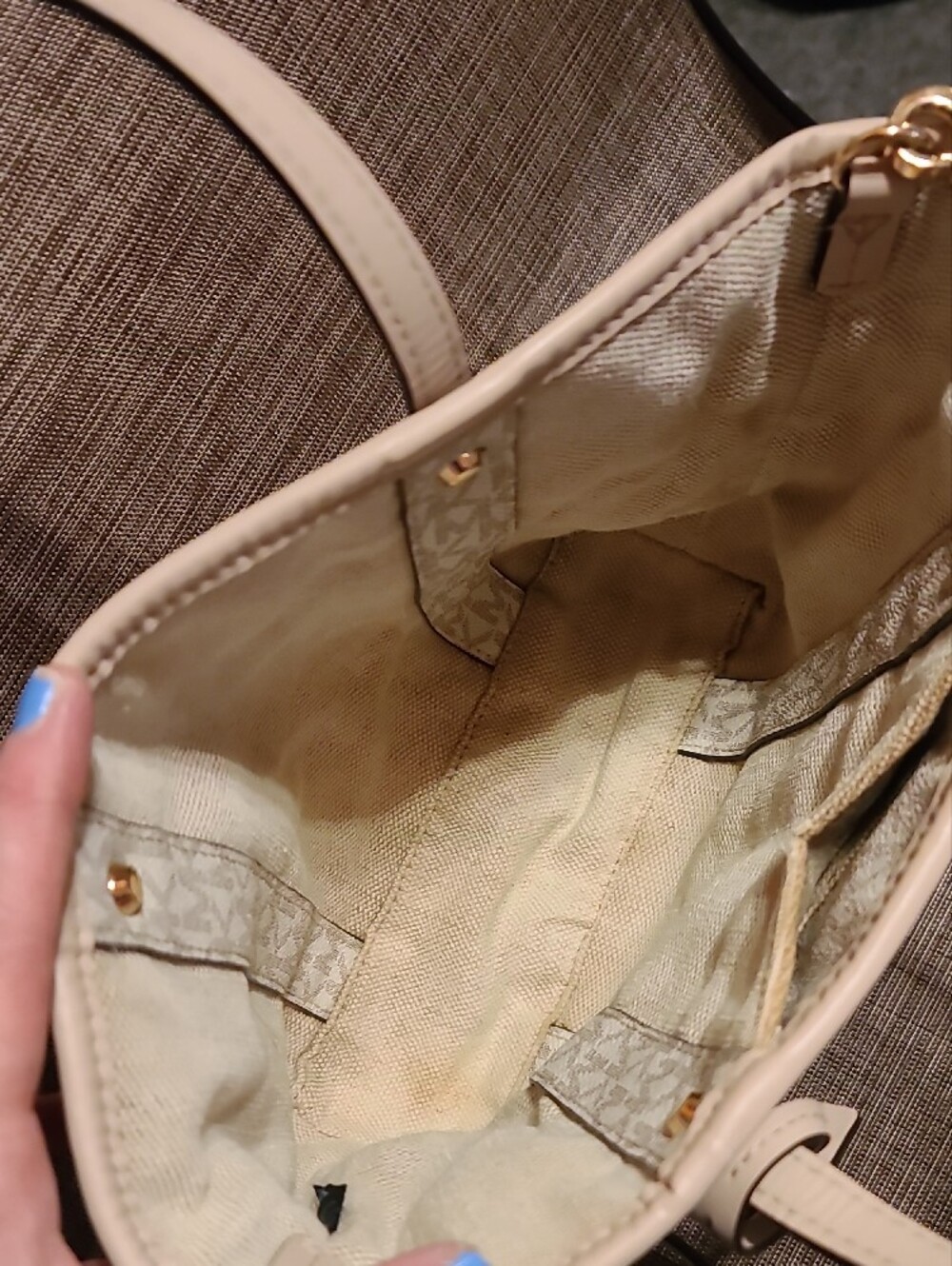 Michael Kors Pink Logo Tote Bag - Picture 8 of 13